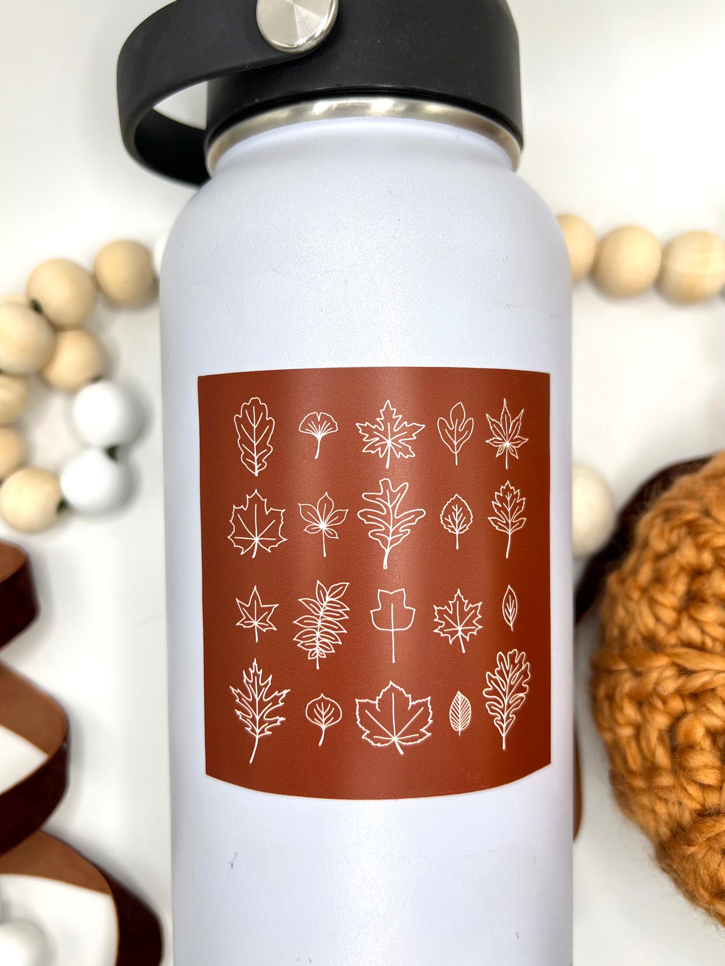 Autumn Leaves Sticker, 3x3in