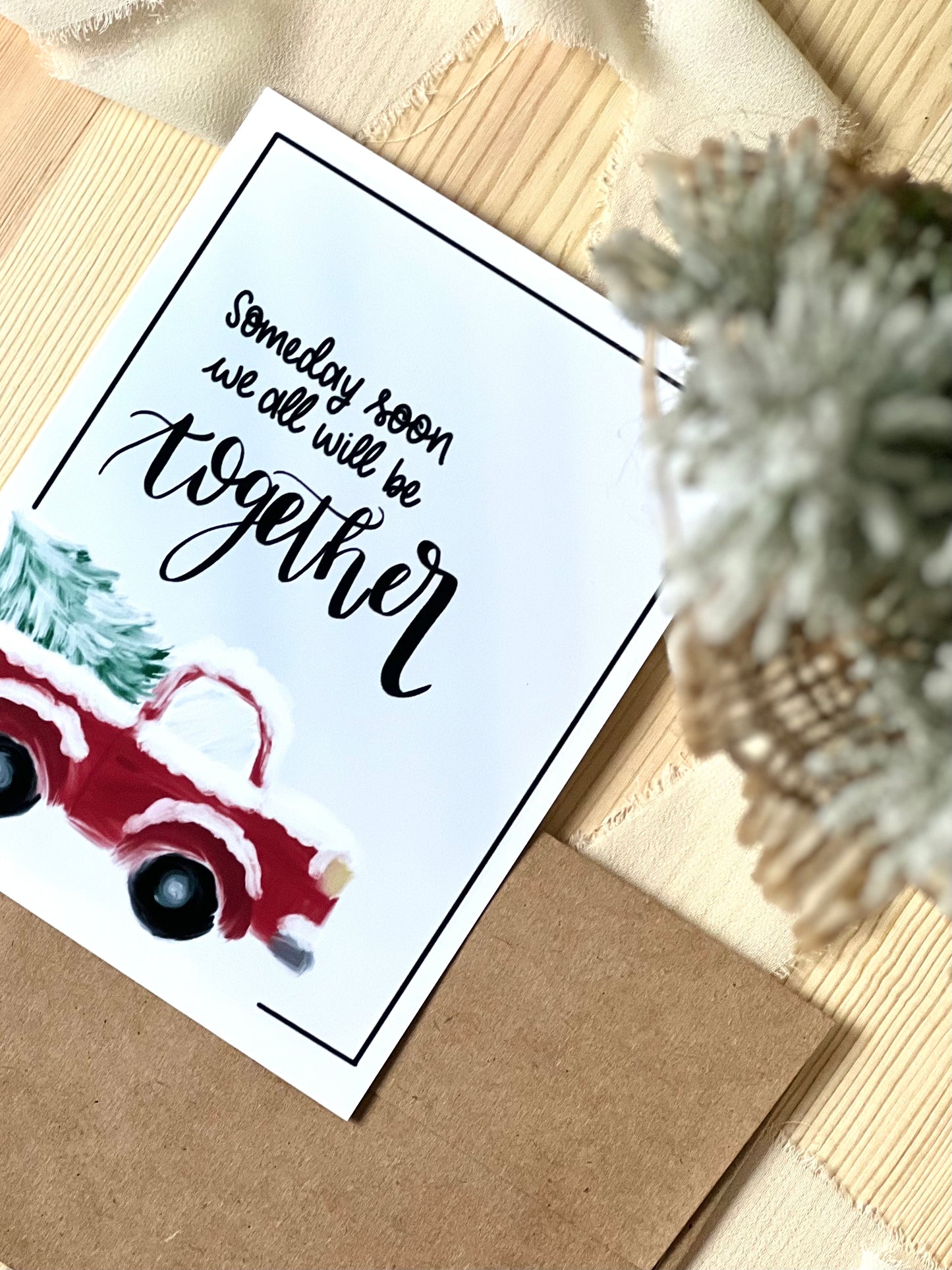 Someday Soon Truck Holiday Greeting Card