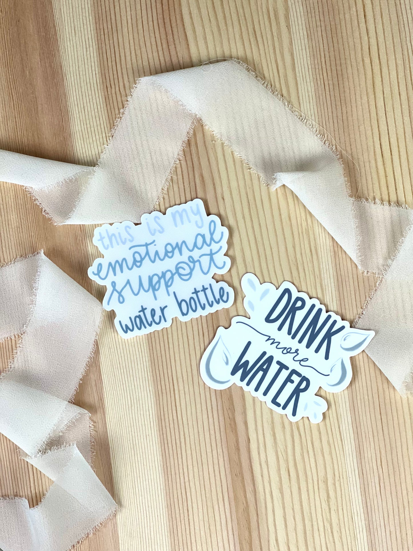 This is my emotional support water bottle Sticker, 3x2.38in