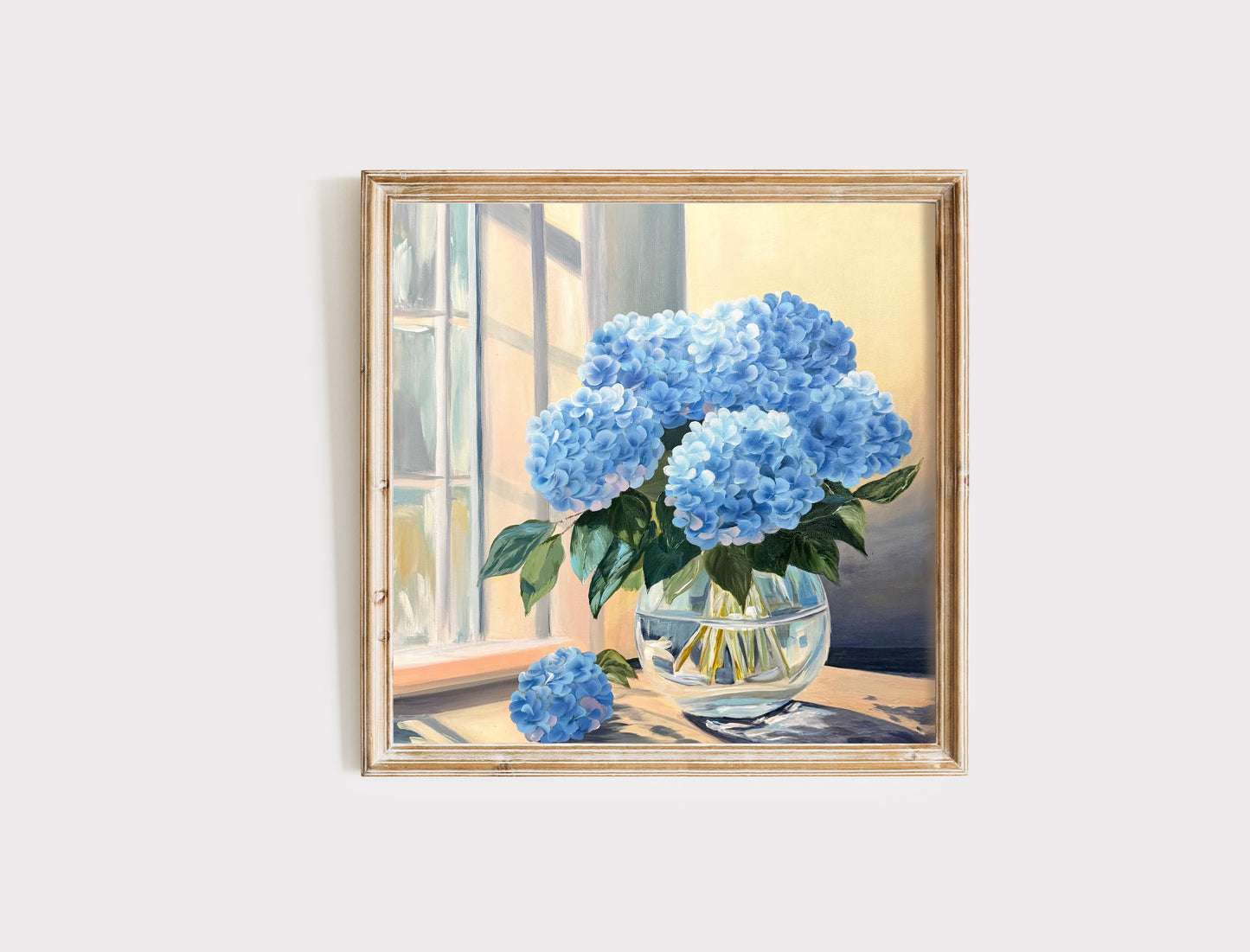 "What the Sunlight Carries" - Hydrangea Art Print