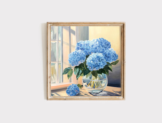 "What the Sunlight Carries" - Hydrangea Art Print