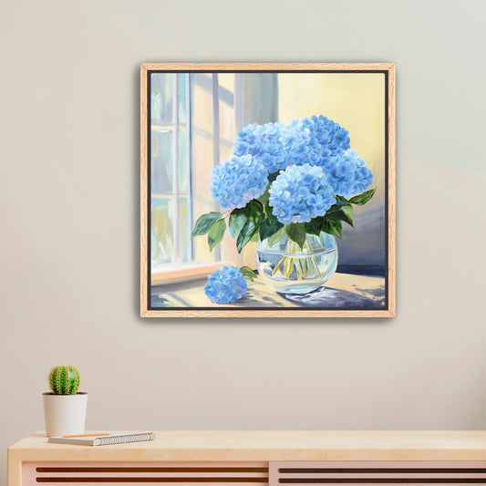 "What the Sunlight Carries" - Framed Canvas Print