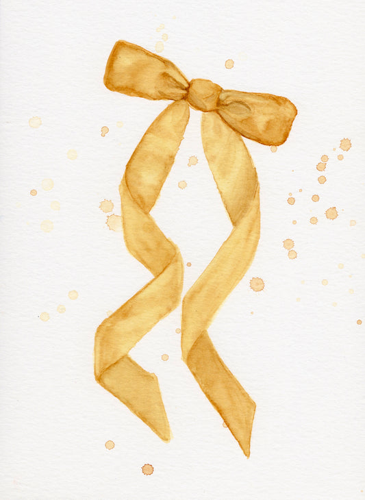 "Dom Perignon"| 5x7in Original Bow Painting
