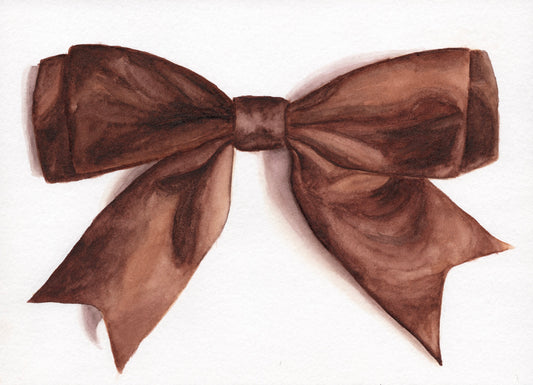 "Love so Fragile" | 5x7in Original Bow Painting