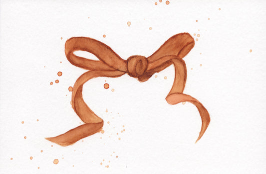 "Flickering Waltz" | 4inx6in Original Bow Painting