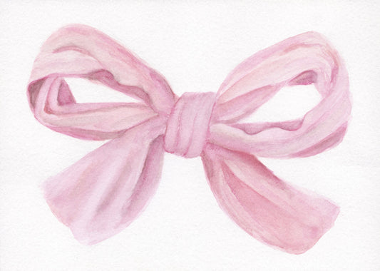 "Circadian Carnation" | 5inx7in Original Bow Painting