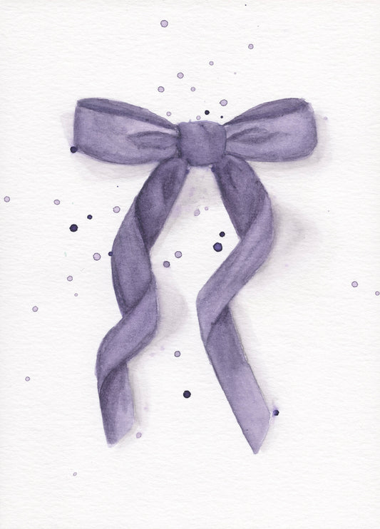 "Auroras and Sad Prose" | 5inx7in Original Bow Painting