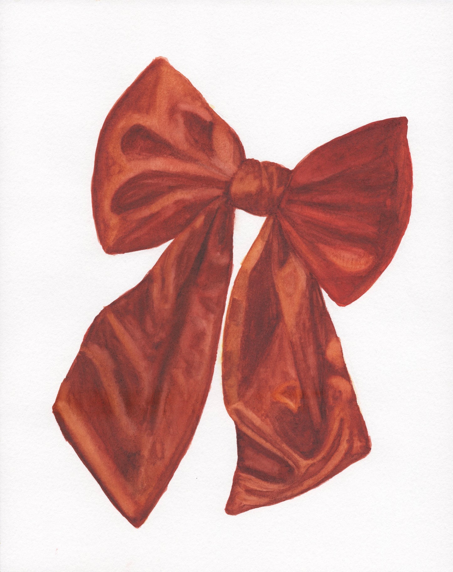 "Kissed in Ember" | 8x10in Original Bow Painting