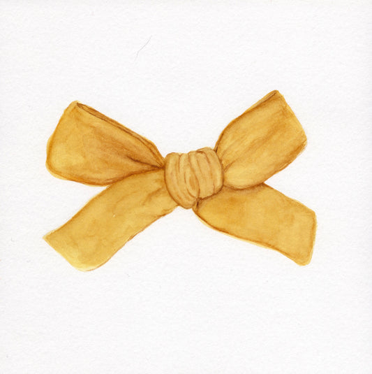 "Verona"| 5.5x5.5in Original Bow Painting