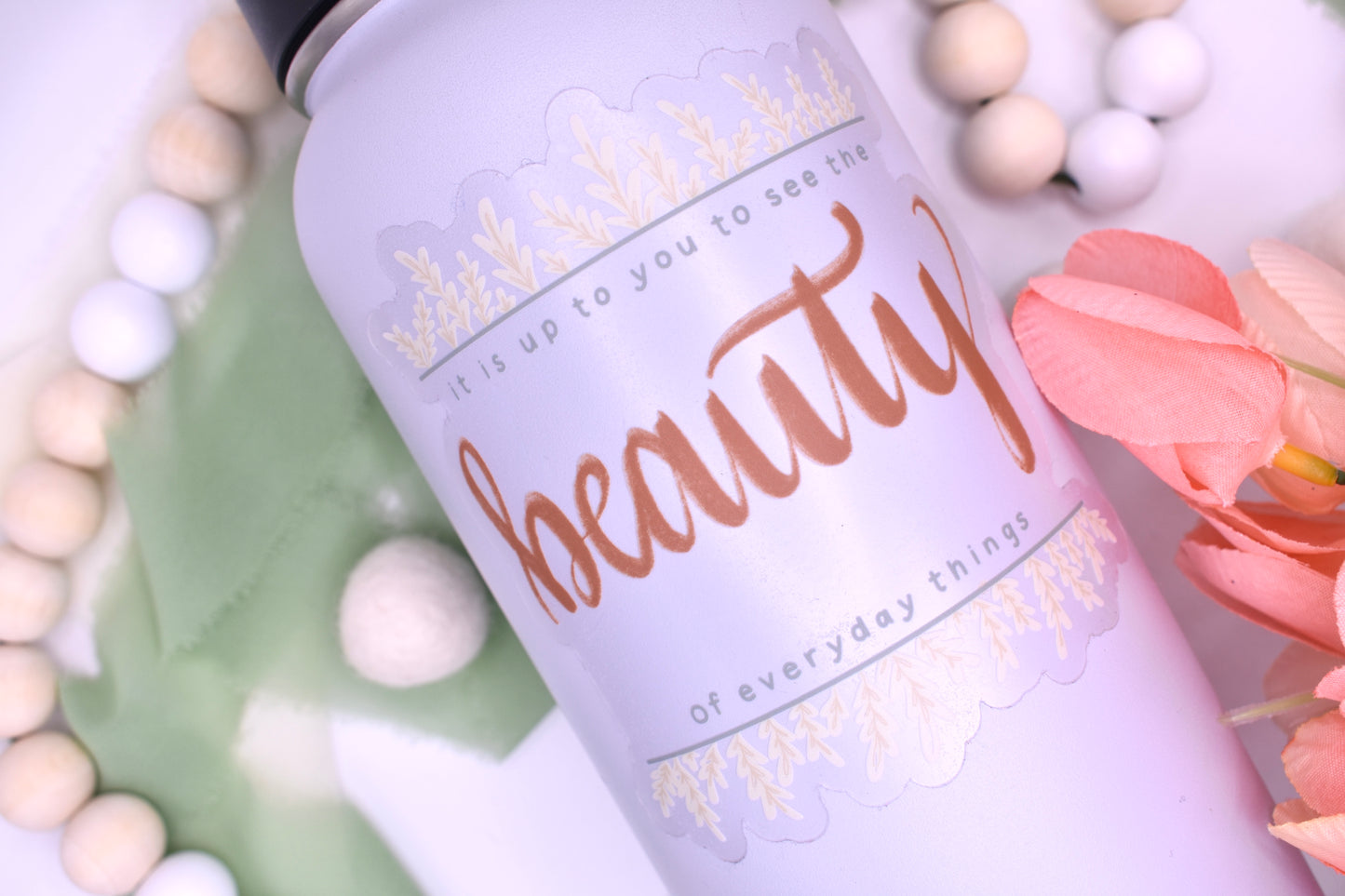 Beauty Inspirational Sticker, 3.79x4in