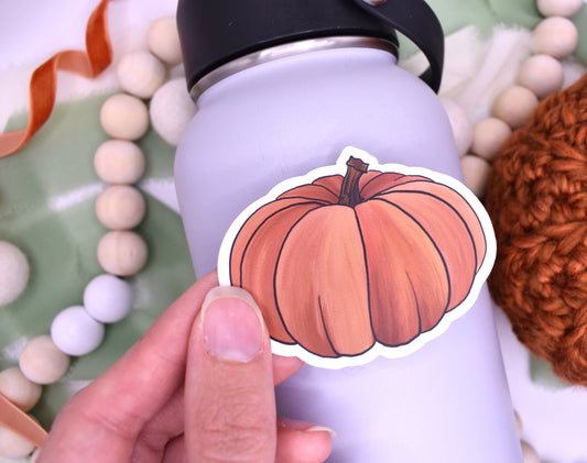 Big Pumpkin Sticker, 2.54x2in