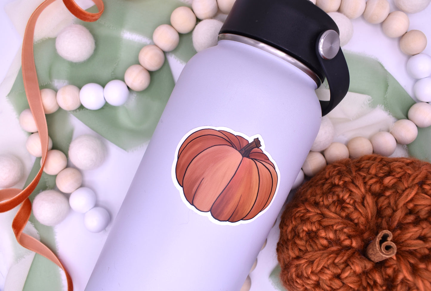 Big Pumpkin Sticker, 2.54x2in