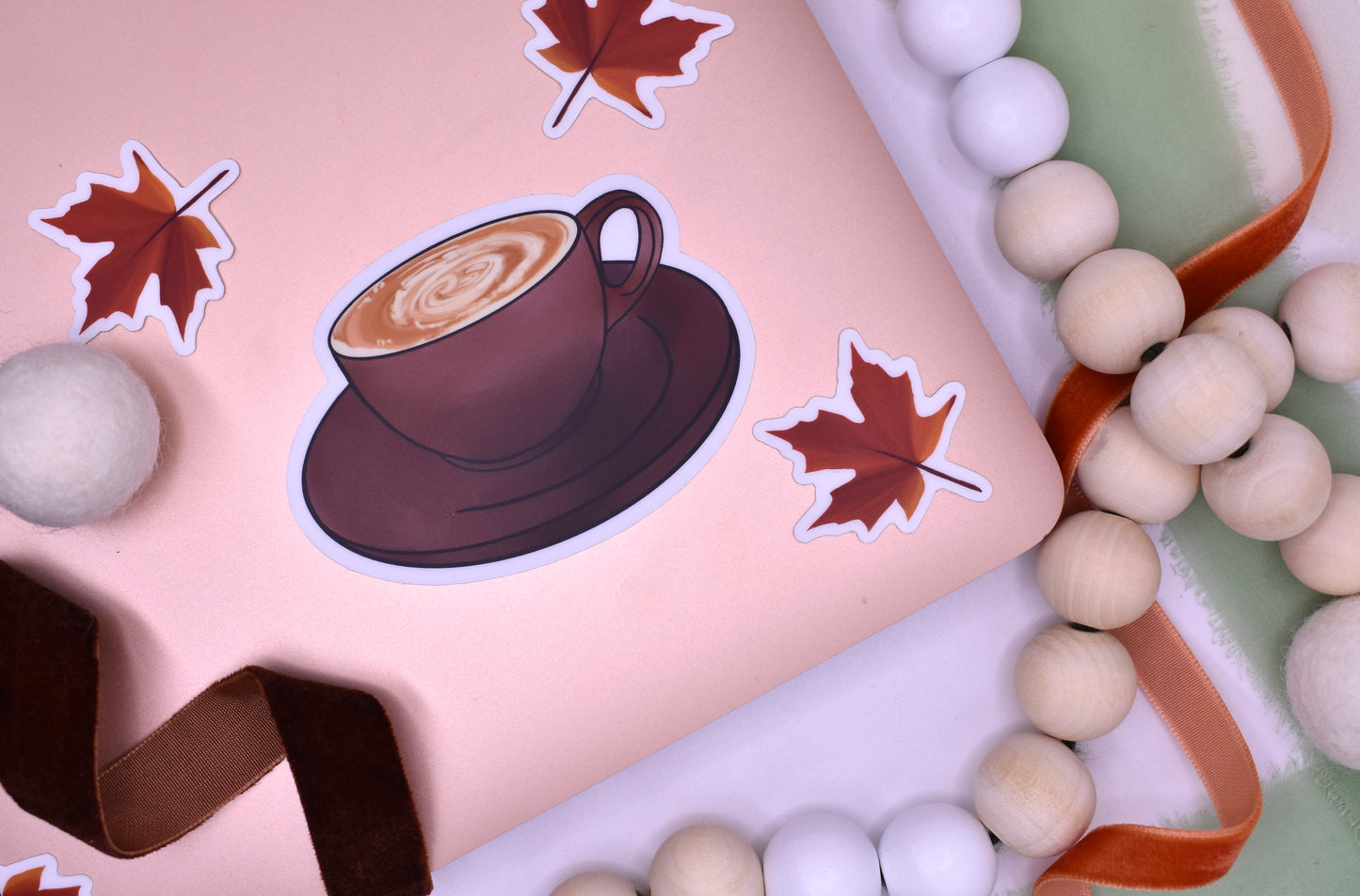Coffee Cup Sticker, 3x2.18in