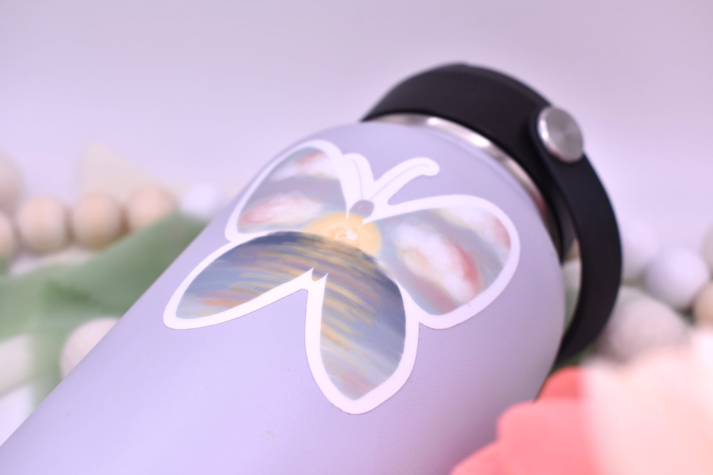 Dawn Butterfly Sticker,  2.88x3in