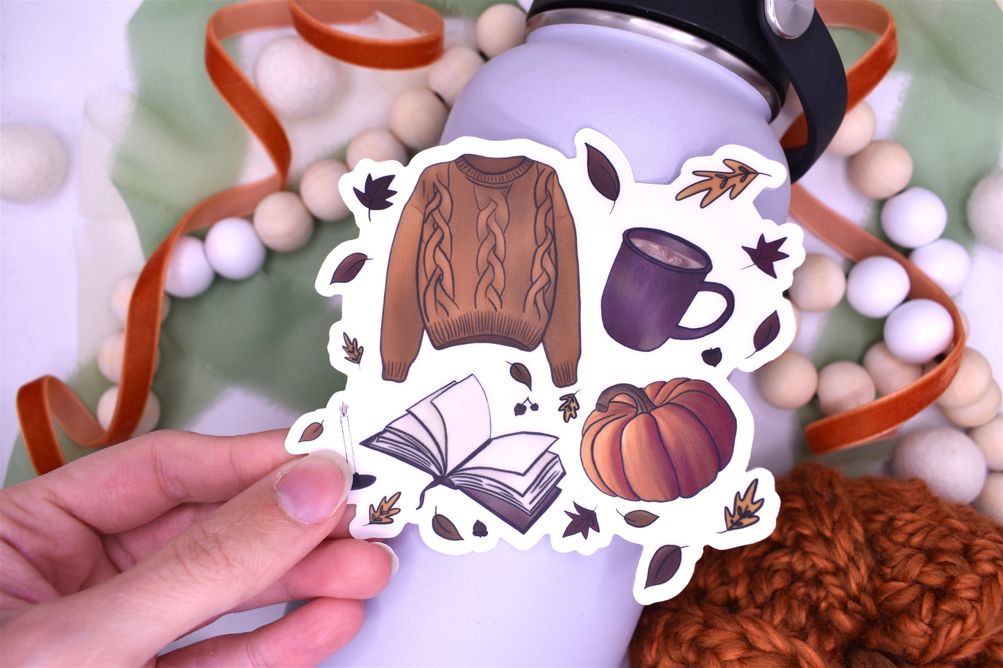 Fall Favorites Sticker, 4x3.69in