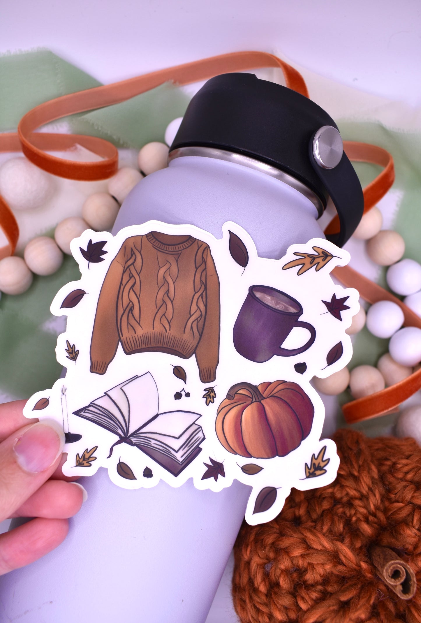 Fall Favorites Sticker, 4x3.69in