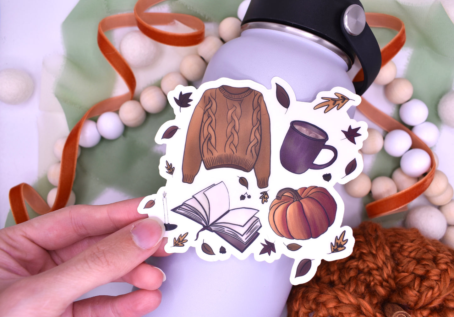 Fall Favorites Sticker, 4x3.69in