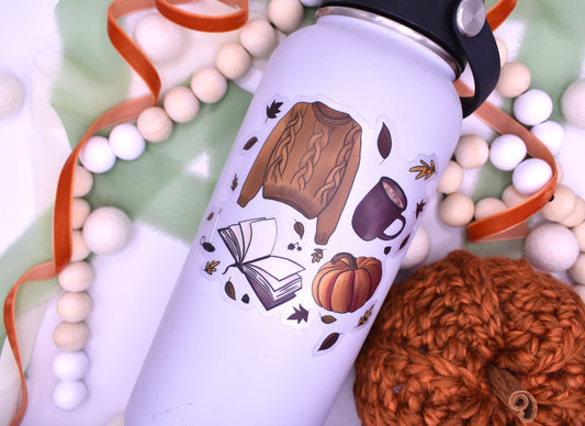 Fall Favorites Sticker, 4x3.69in