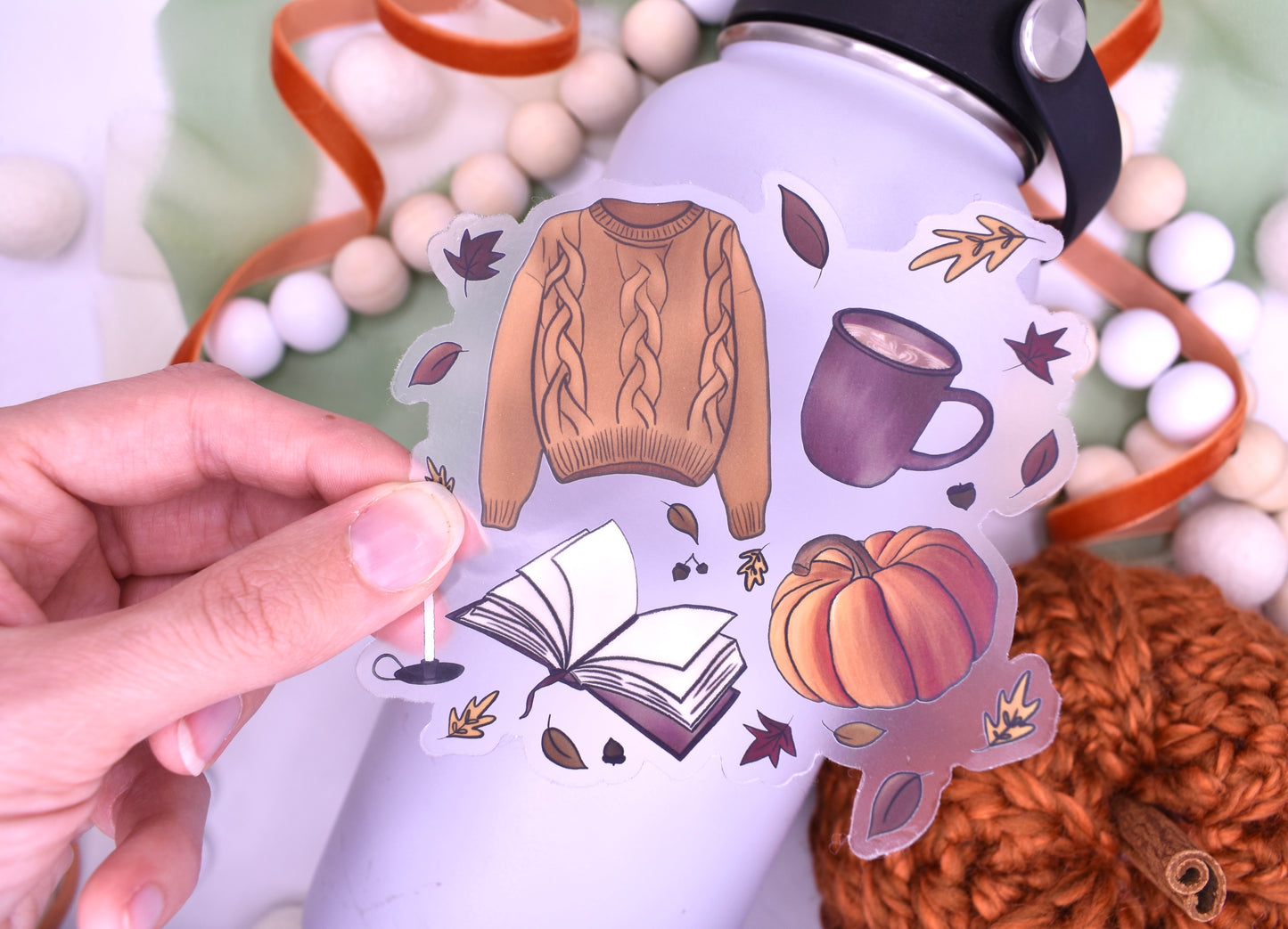 Fall Favorites Sticker, 4x3.69in