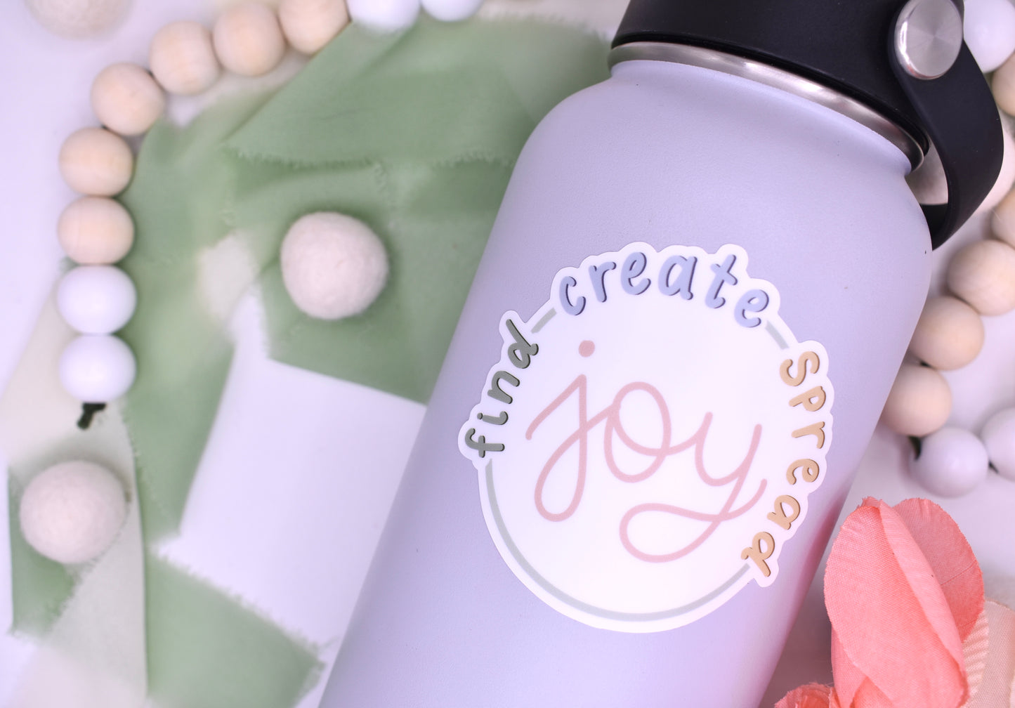 Find Create Spread Joy Sticker 3x2.83in