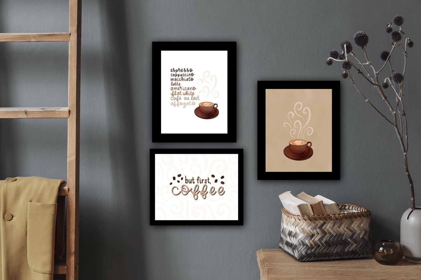 Steaming Coffee Art Print