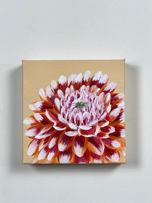 "Fire and Ice"- 6x6in Original Painting