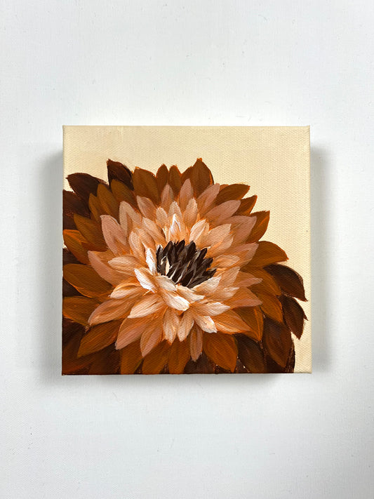 "Early Leaf's a Flower"- 6x6in Original Painting