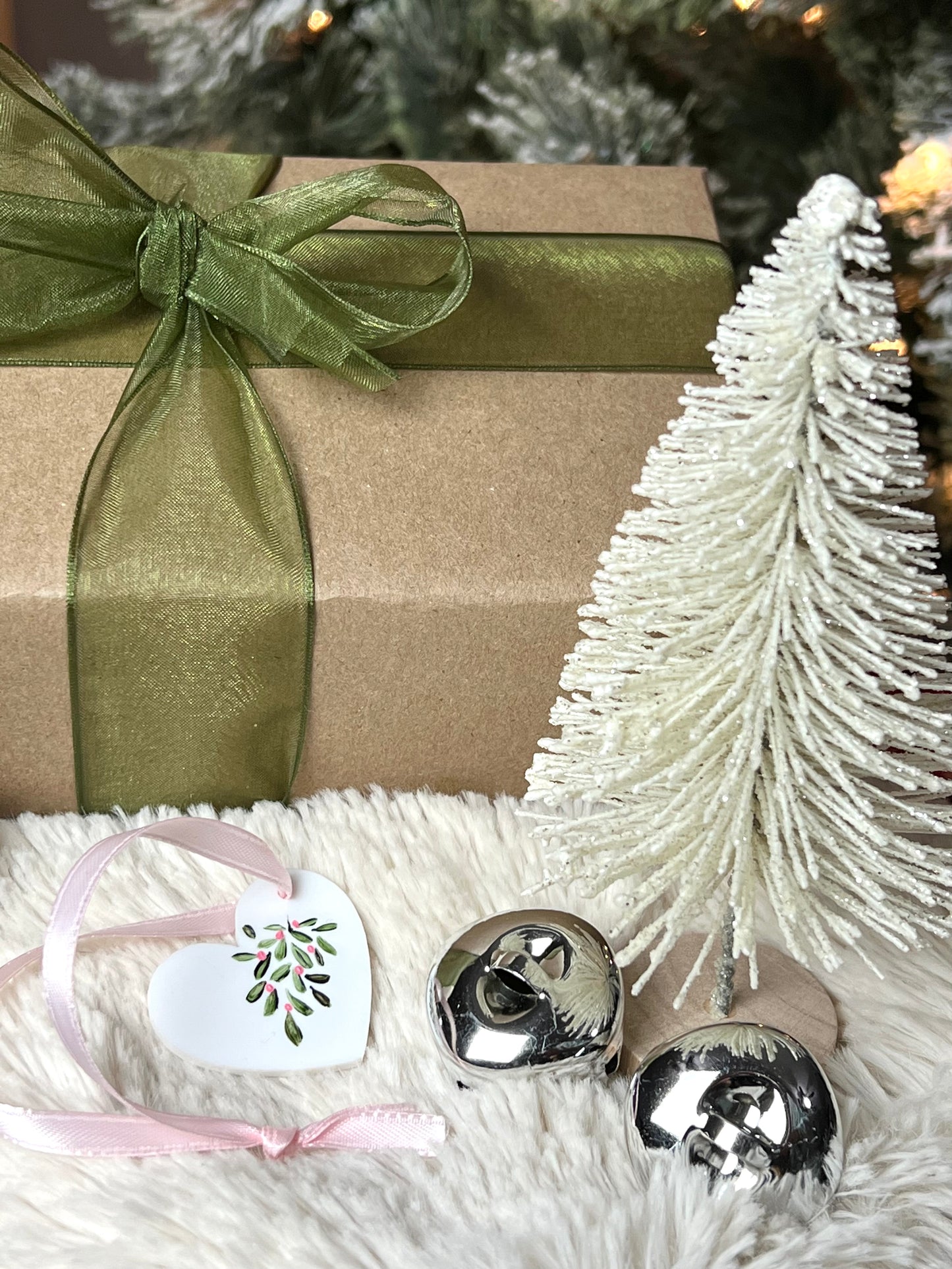 Mistletoe Kiss No.11 - Original Acrylic Christmas Ornament