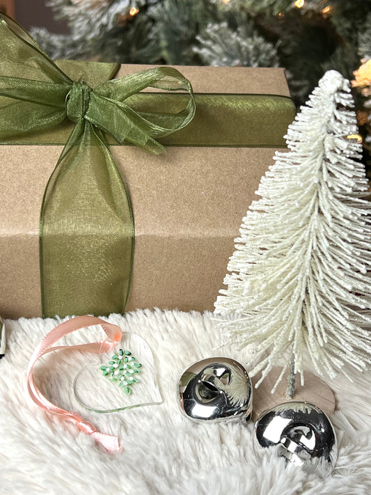 Mistletoe Kiss No. 5 - Original Acrylic Christmas Ornament