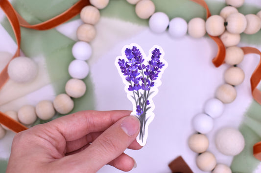 Lavender Sticker, 1.53x3in