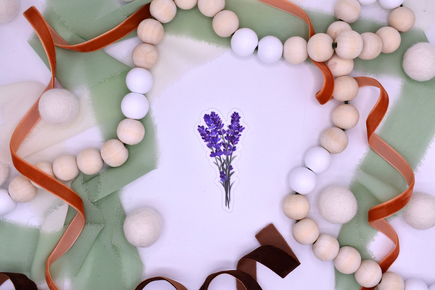 Lavender Sticker, 1.53x3in