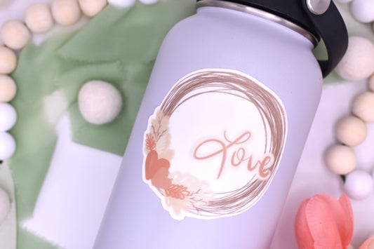 Love Wreath, 3x3in