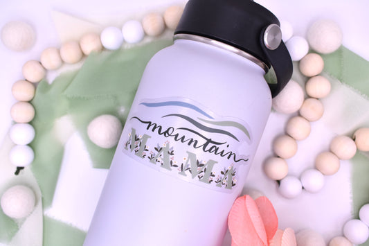 Mountain Mama Sticker, 4x1.79in