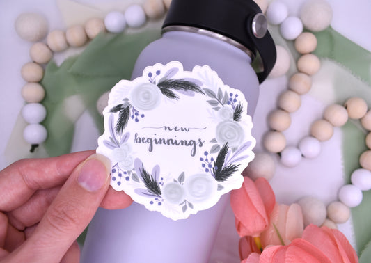 New Beginnings Wreath, 3x3in