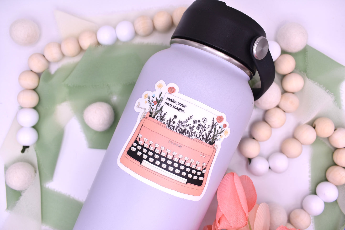 Make Your Own Magic Typewriter Sticker, 3x2.59in