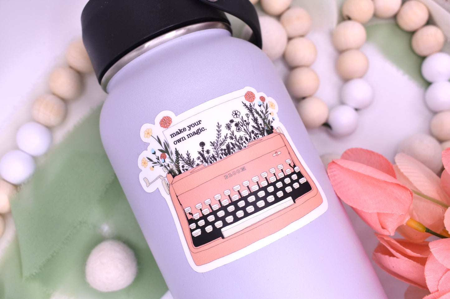 Make Your Own Magic Typewriter Sticker, 3x2.59in
