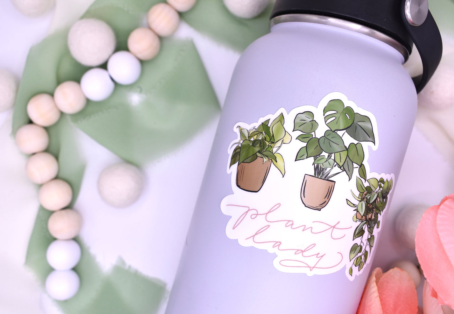 Plant Lady Sticker, 3.5x2.97in
