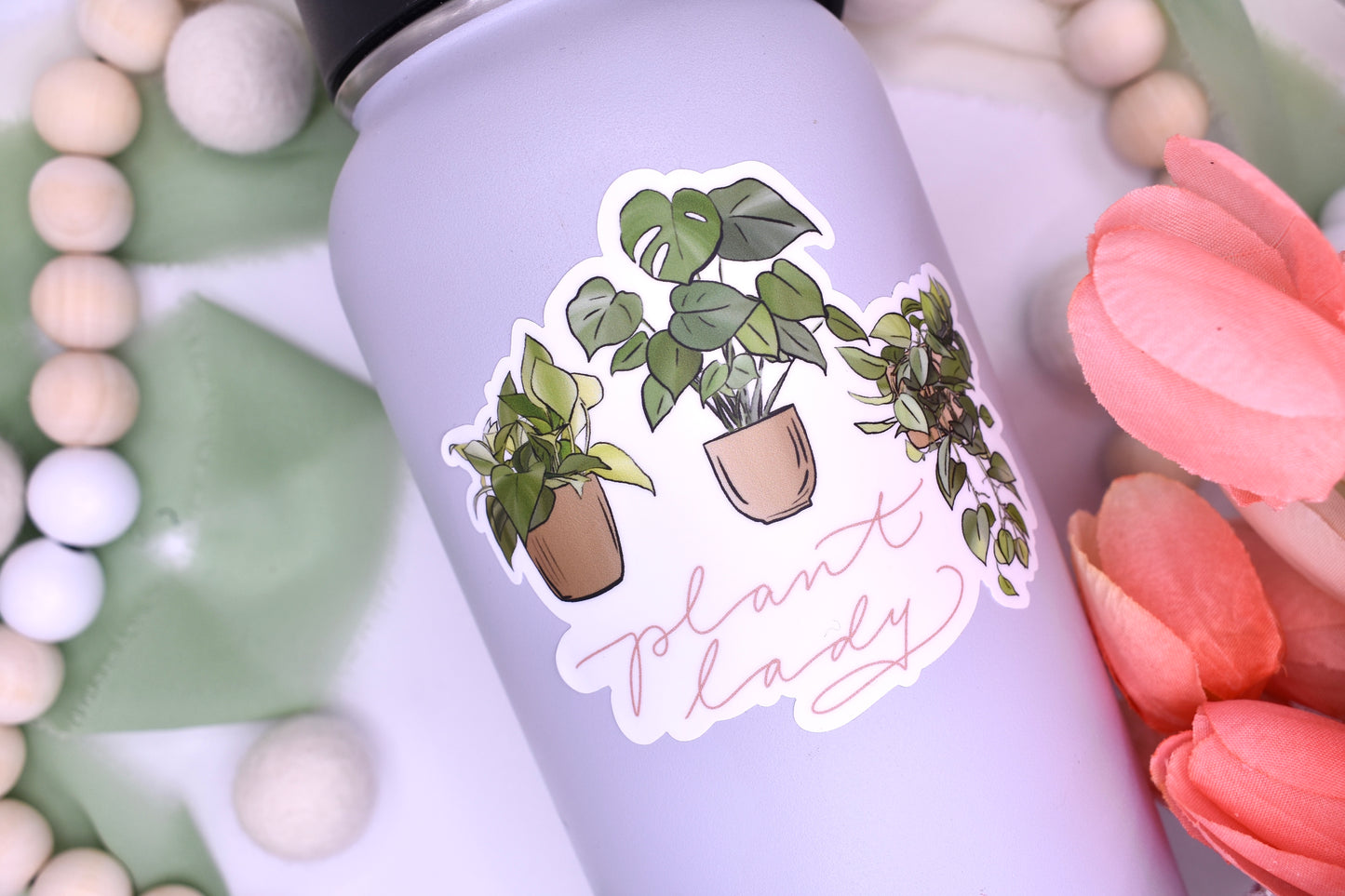 Plant Lady Sticker, 3.5x2.97in
