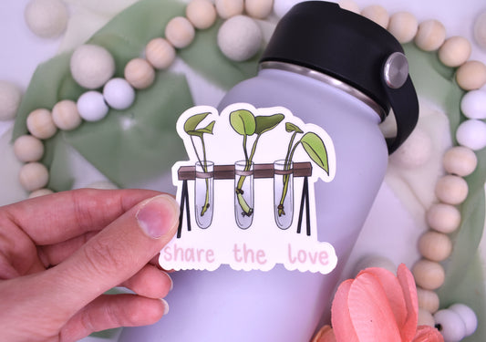 Share the Love Propagation Sticker, 2.42x2.5in