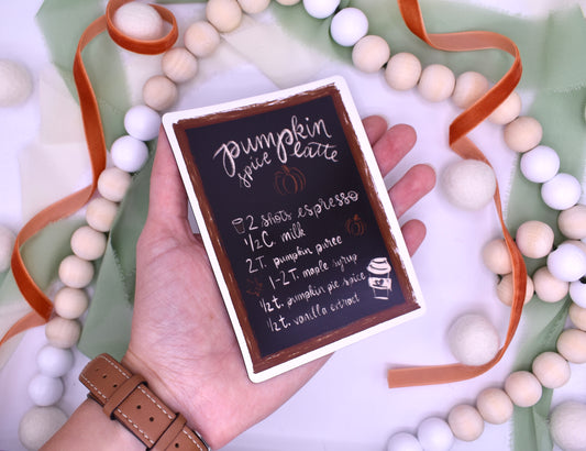 Pumpkin Spice Latte Magnet, 3.78x5in