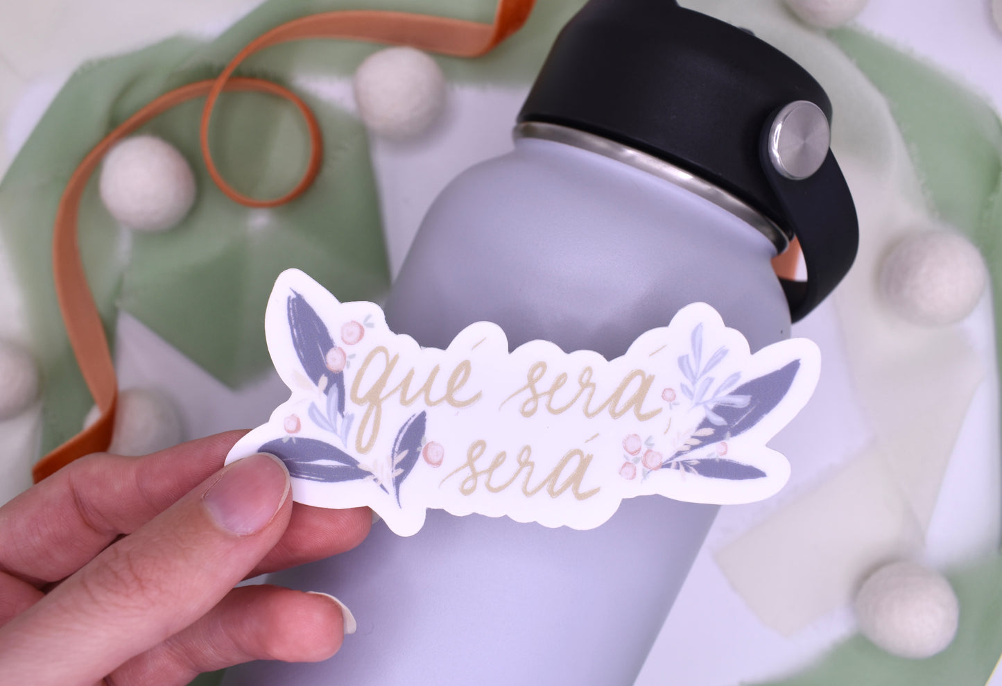 Que Sera Sera Sticker, 4x1.78in
