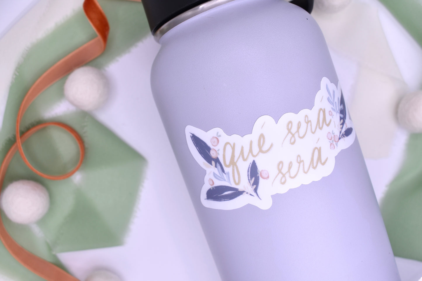 Que Sera Sera Sticker, 4x1.78in
