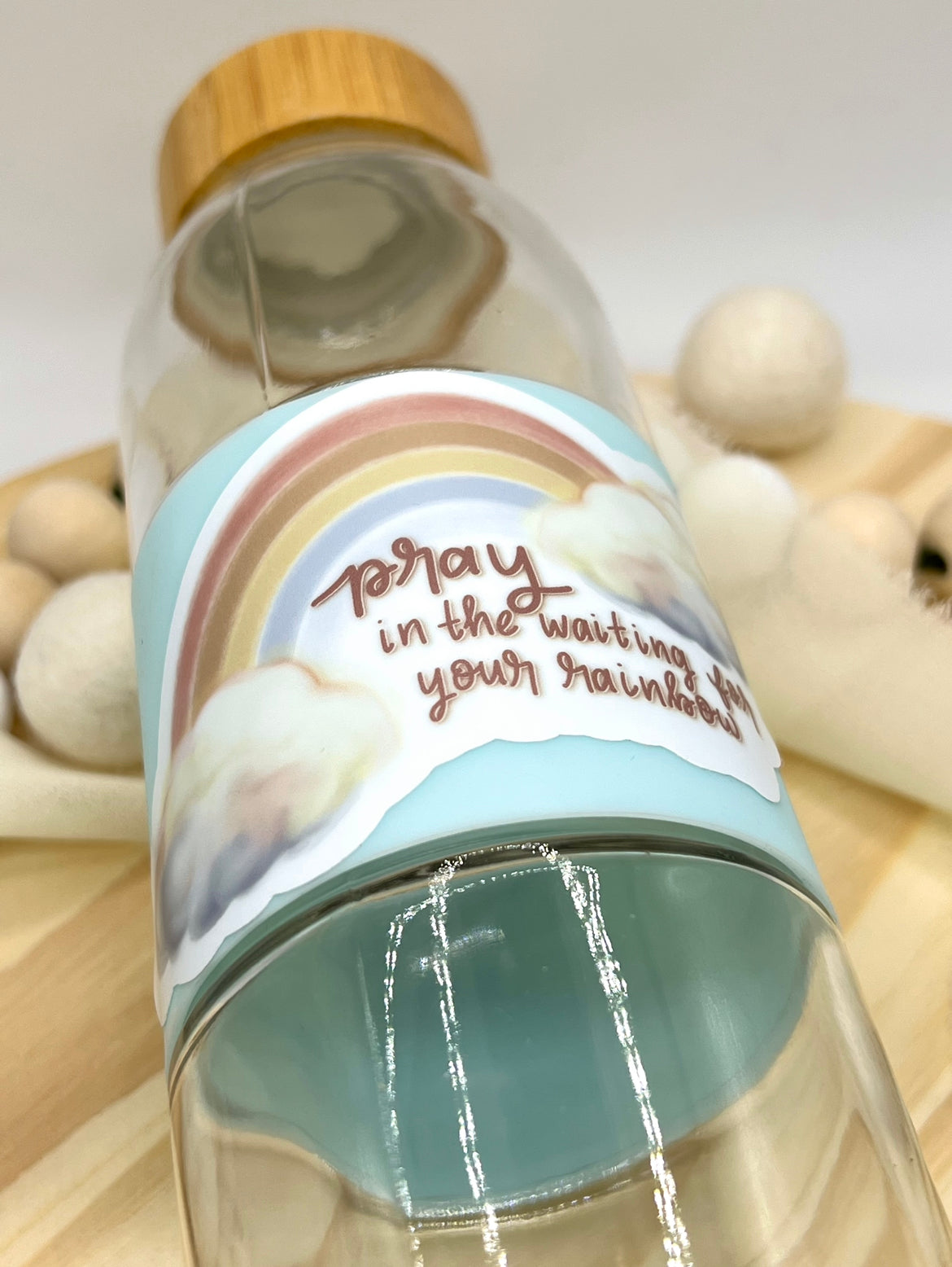 Rainbow Prayer Sticker, 4x2.55in