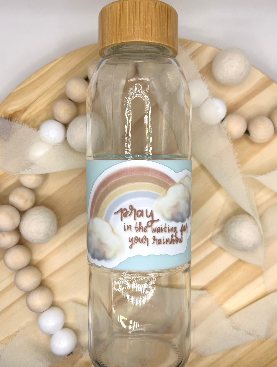 Rainbow Prayer Sticker, 4x2.55in