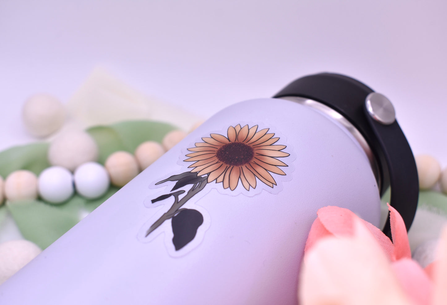 Sunny Sunflower Sticker, 1.77x3in