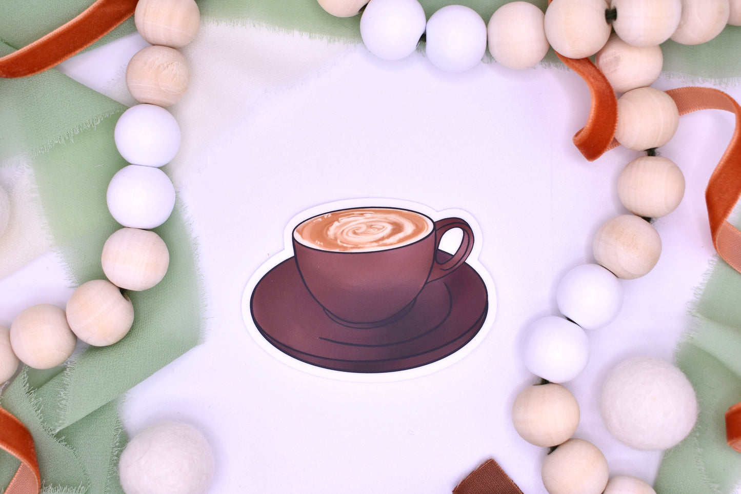 Coffee Cup Sticker, 3x2.18in
